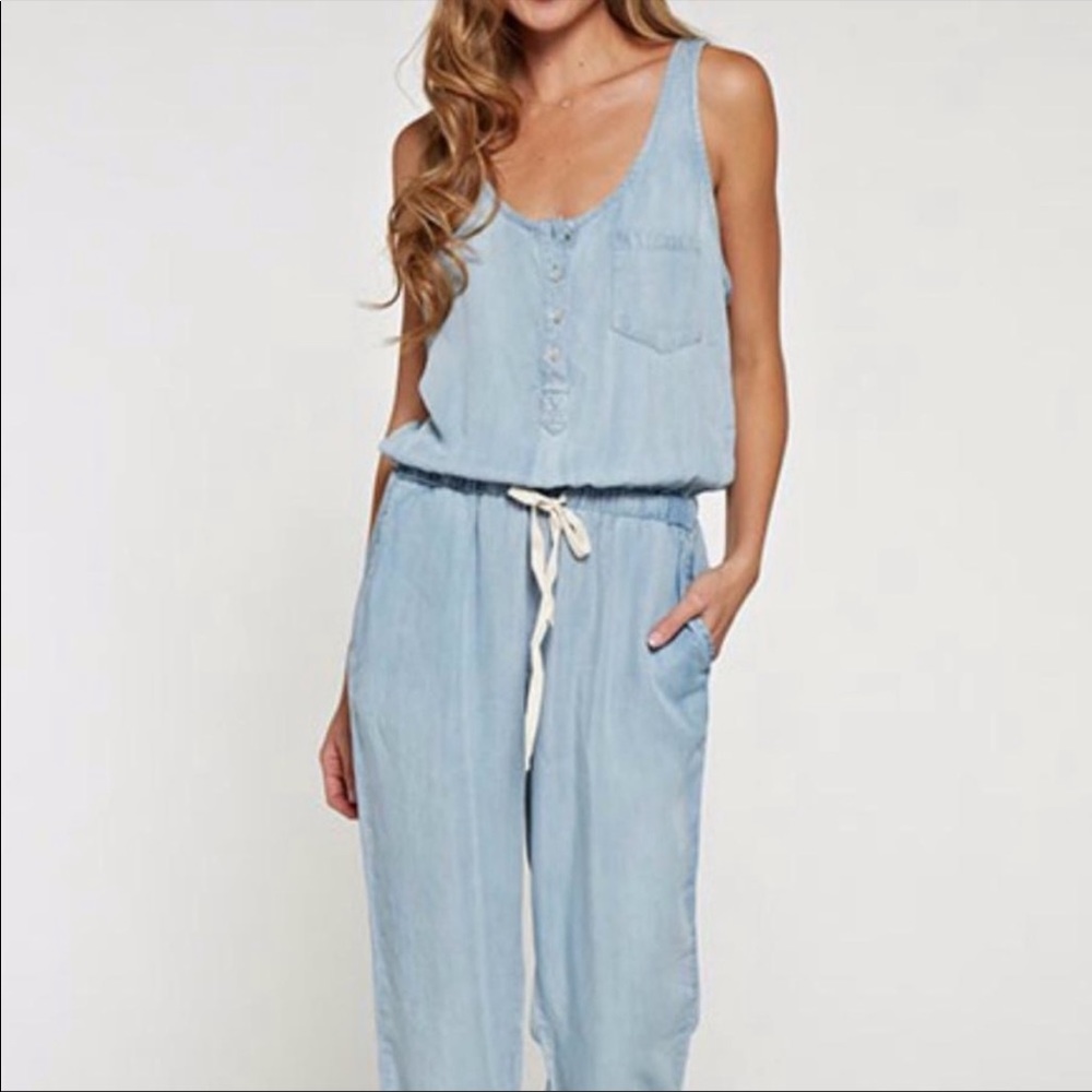 Love stitch denim jumpsuit, barely worn